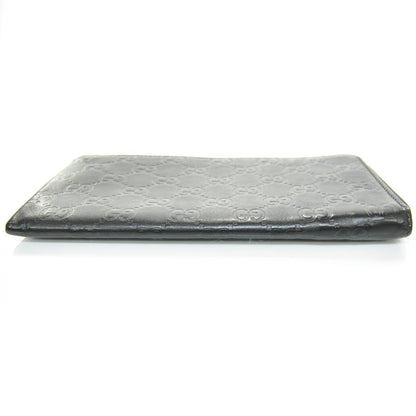 Gucci Guccissima Flat Zip Around Wallet Black 3 of 8