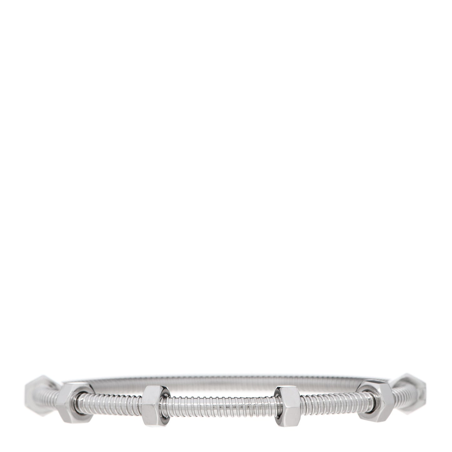 18K White Gold Ecrou de Cartier Bracelet 17