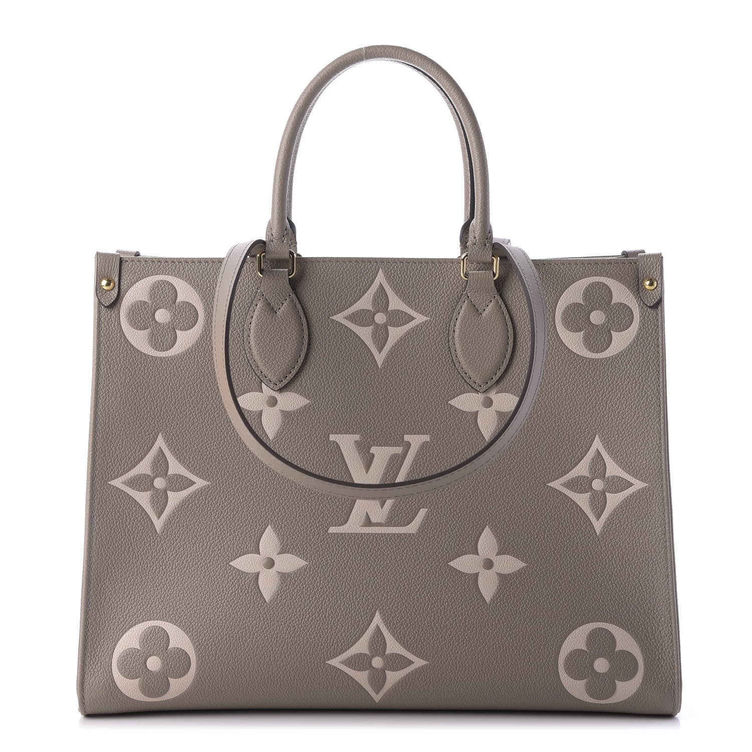 Louis Vuitton Empreinte Monogram Giant Onthego MM Tourterelle Creme 1 of 10