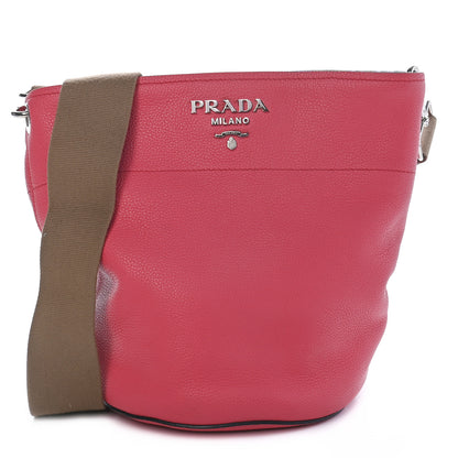 Prada Vitello Daino Bucket Bag Peonia 1 of 10