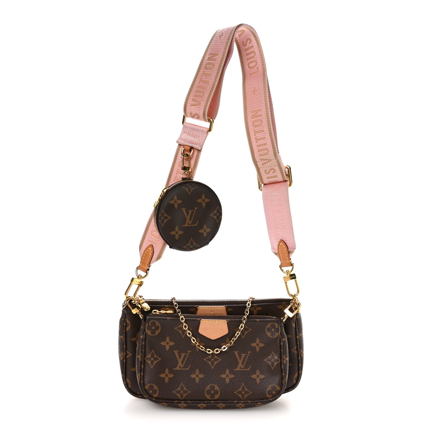 Monogram Multi Pochette Accessories Rose Clair