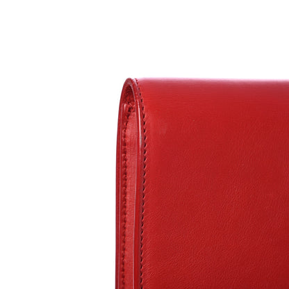 Saint Laurent Calfskin Classic Y Ligne Clutch Red 8 of 8