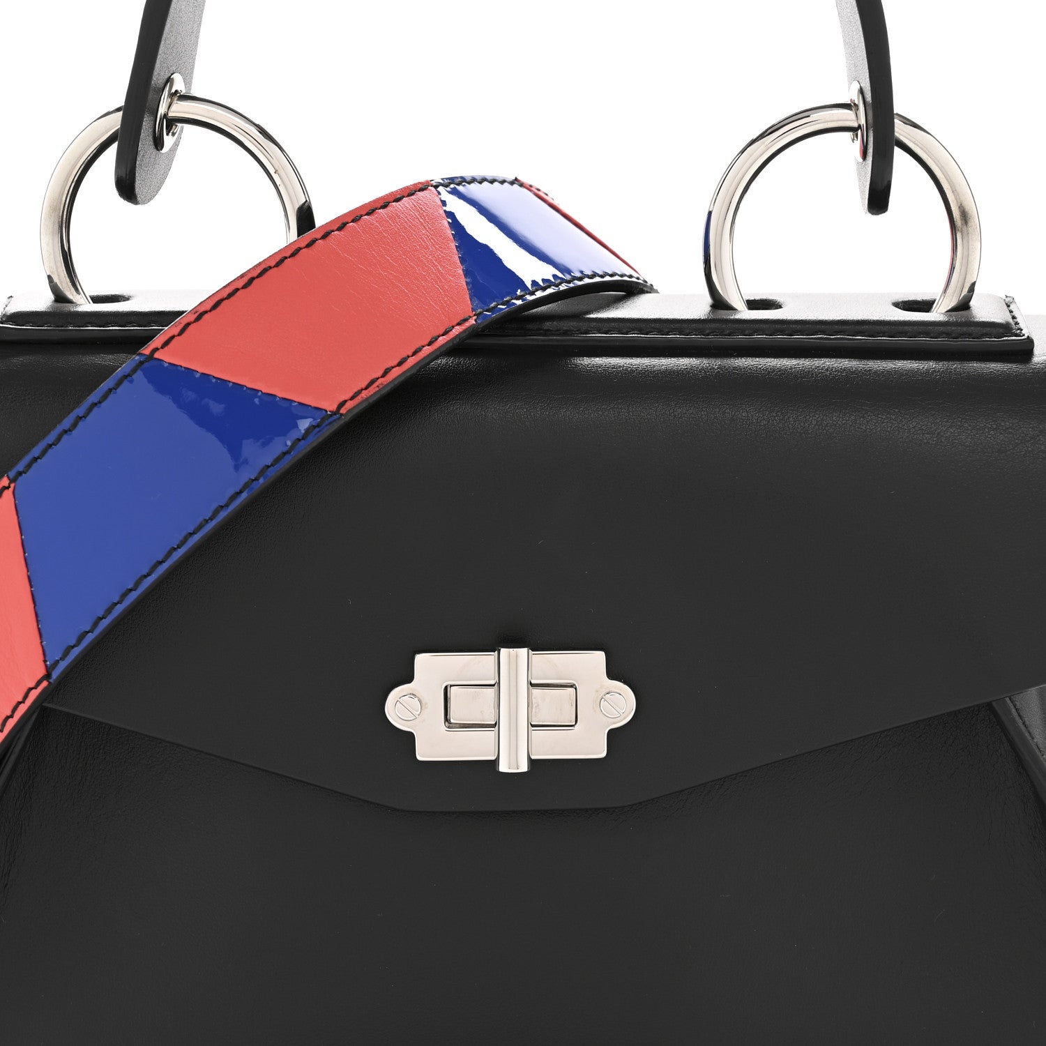 Proenza Schouler Calfskin Small Hava Top Handle Bag Black Multicolor 7 of 12