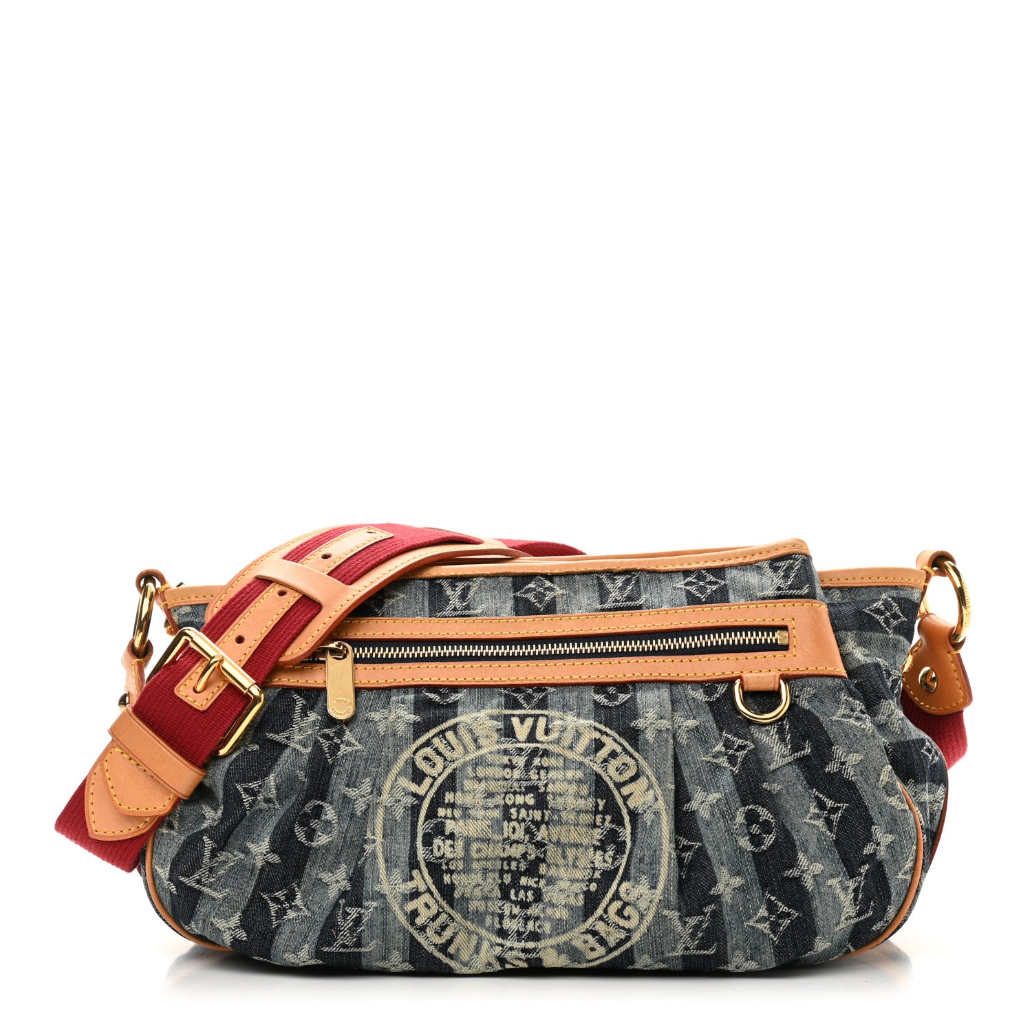 Louis Vuitton Denim Raye Porte Epaule MM 1 of 11