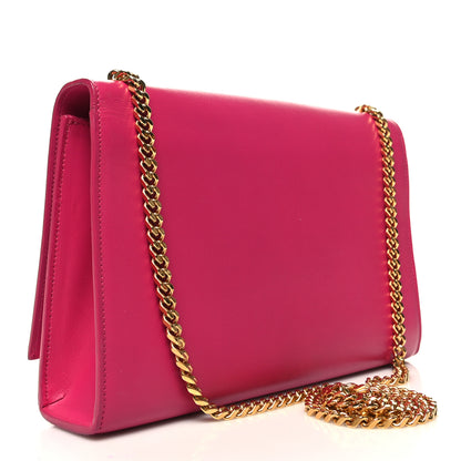 Saint Laurent Smooth Calfskin Classic Monogram Kate Tassel Chain Wallet Pink 3 of 9