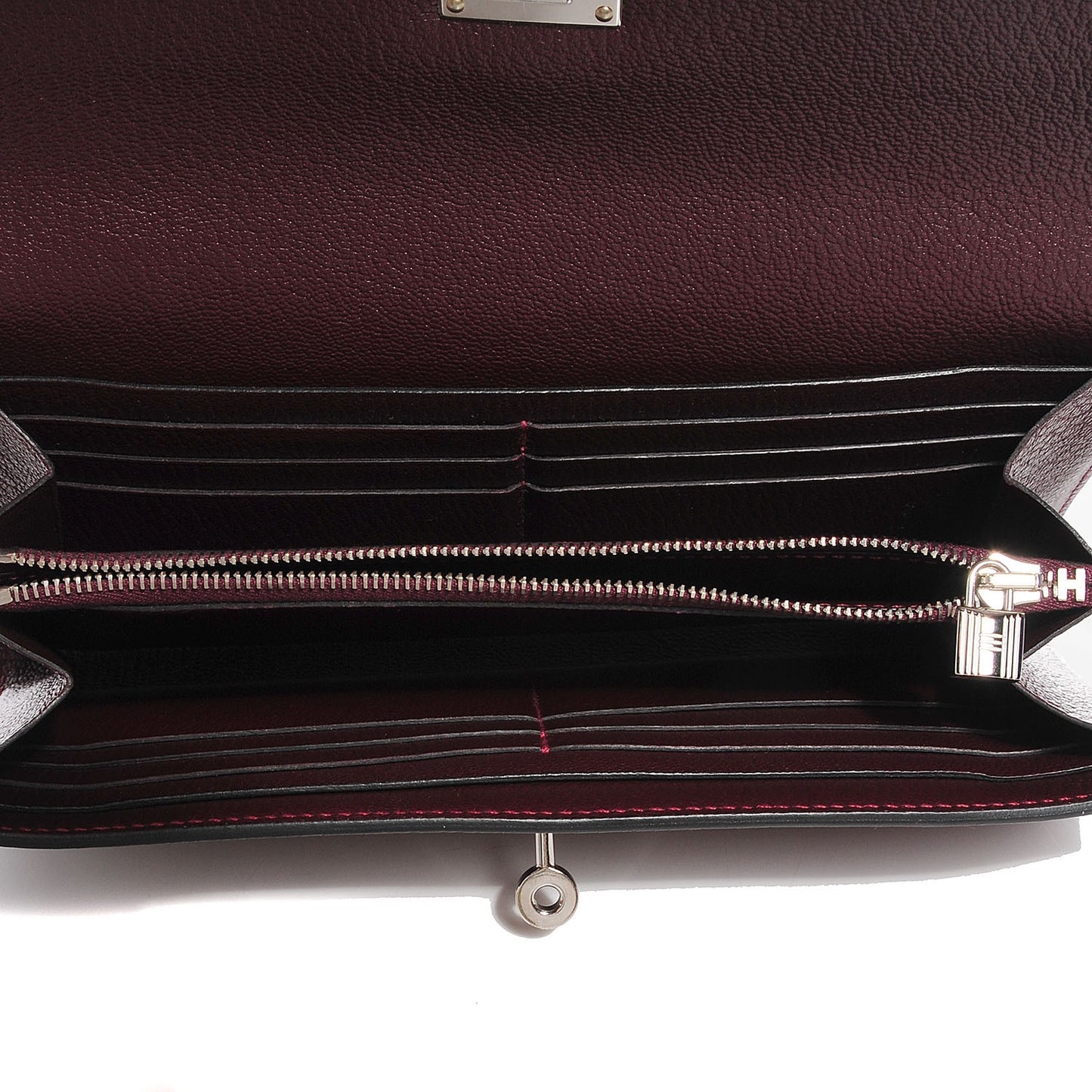 Chèvre Mysore Kelly Longue Wallet Prune