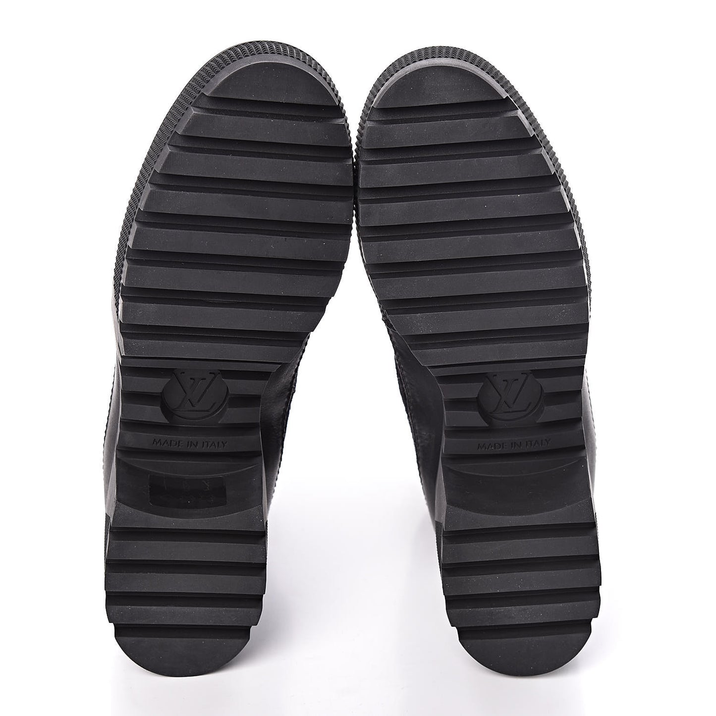 Suede Calfskin Laureate Platform Desert Boots 35.5 Black