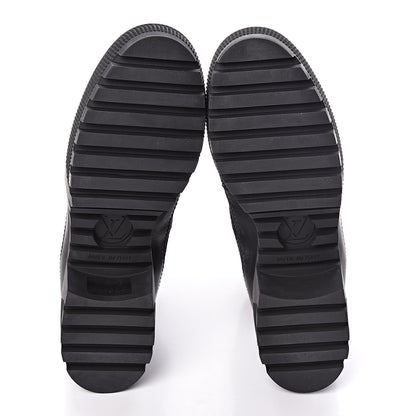 Louis Vuitton Suede Calfskin Laureate Platform Desert Boots 35.5 Black 8 of 8