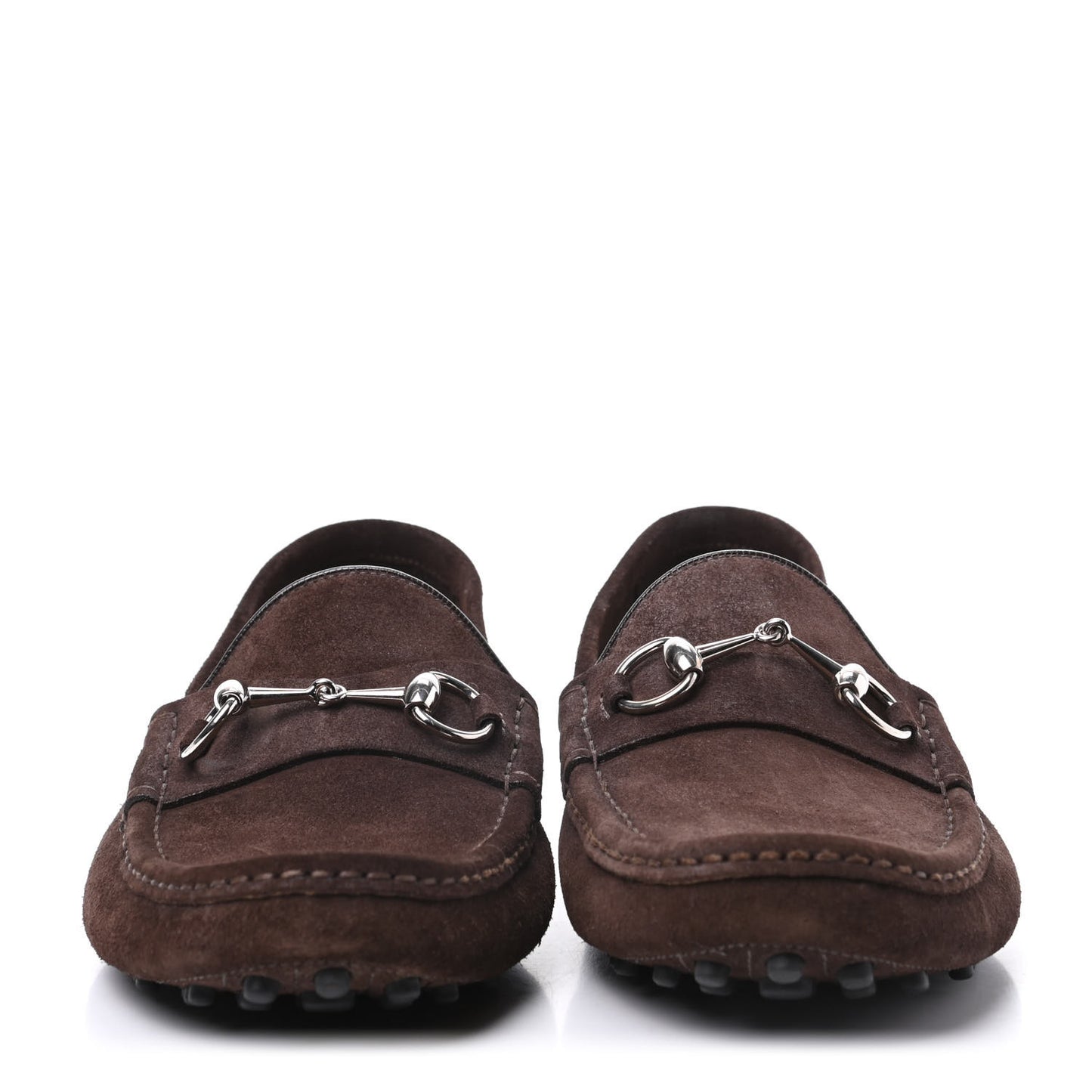 Suede Mens Horsebit Driver Loafer 9.5 Brown