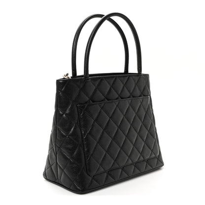 Chanel Caviar Quilted Medallion Tote Black 3 of 9