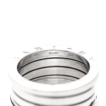 Bulgari 18K White Gold B.Zero1 Four-Band Ring 58 8.5 4 of 6