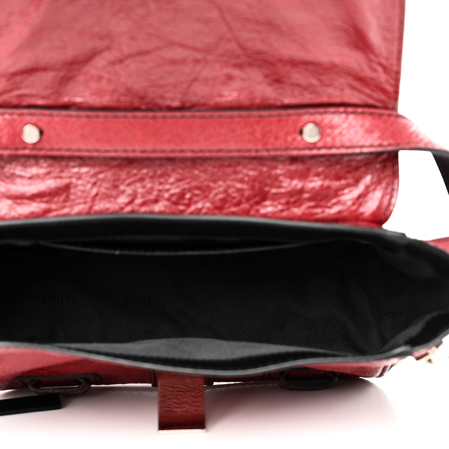 Crinkled Calfskin PS1 Mini Zip Crossbody Brick