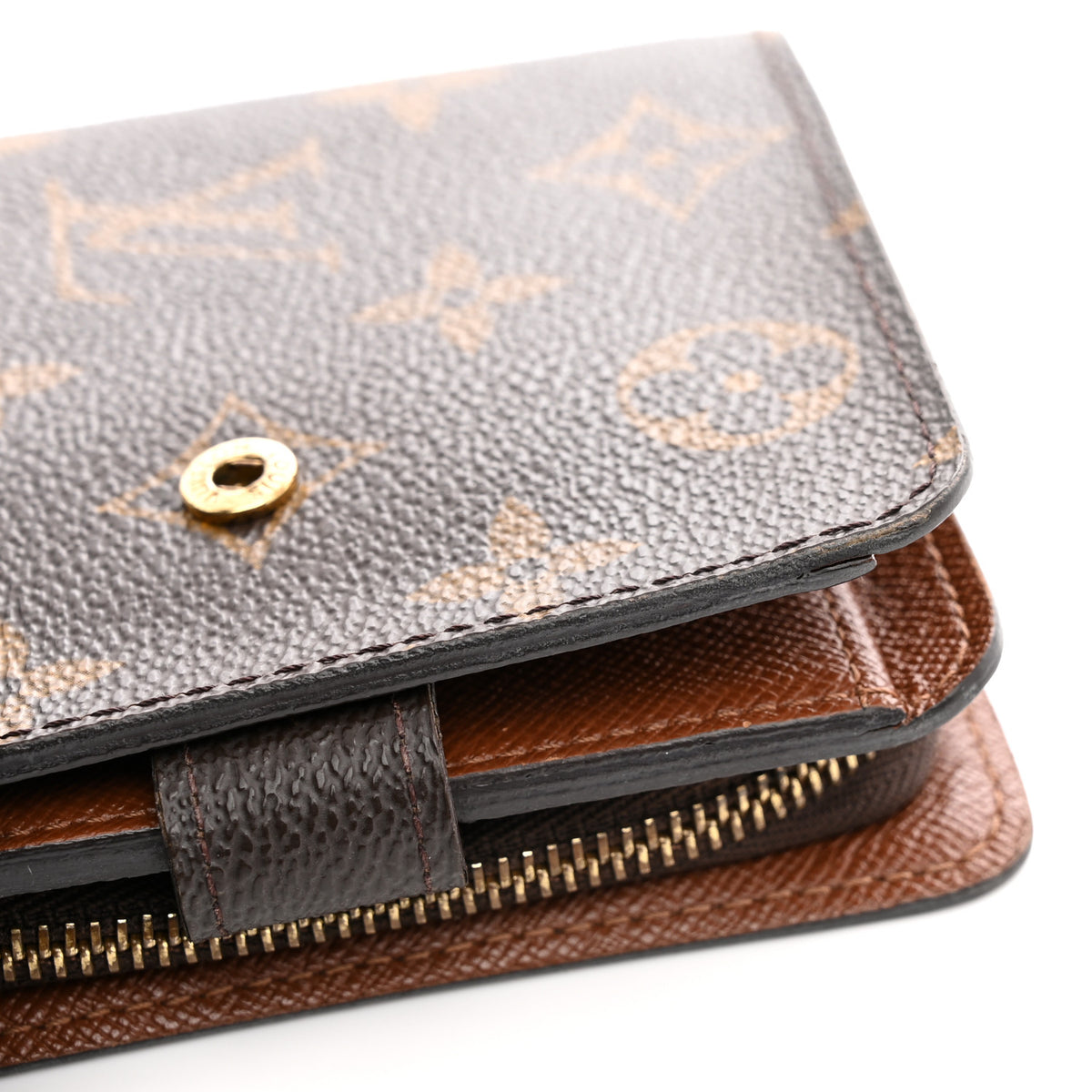 Monogram Compact Zippe Zipped Wallet