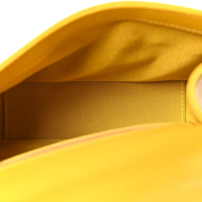 Chanel Lambskin Quilted Small Chain Infinity Top Handle Flap Yellow 5 of 10
