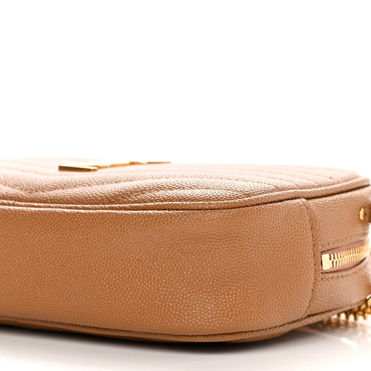 Grain De Poudre Matelasse Monogram Mini Lou Camera Bag Dark Natural