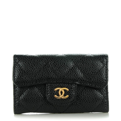 Chanel Caviar Quilted 6 Key Holder Black 1 of 8