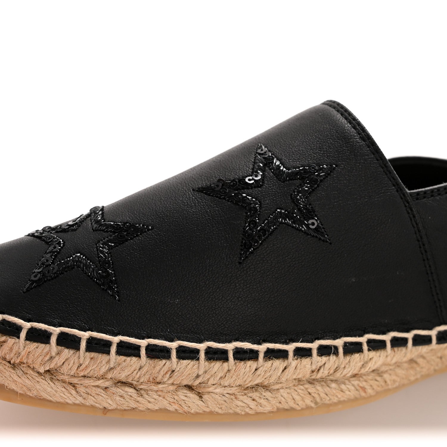 Saint Laurent Nappa Sequins Star Espadrilles 40 Black 10 of 10