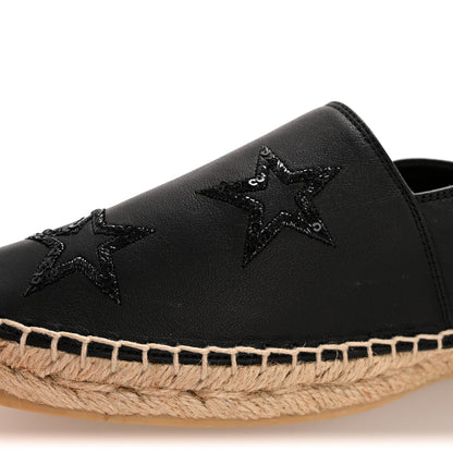 Saint Laurent Nappa Sequins Star Espadrilles 40 Black 10 of 10