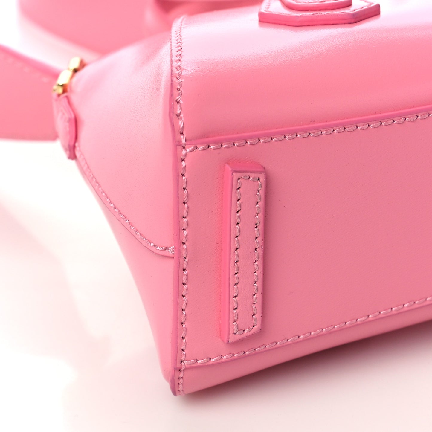 Box Calfskin Mini Antigona Stretch Bright Pink
