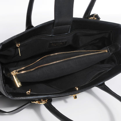 Chanel Calfskin Cerf Executive Shopper Tote Black 5 of 7