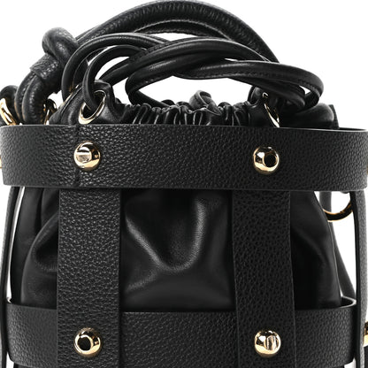 Salvatore Ferragamo Calfskin Cage Bag Black 6 of 8