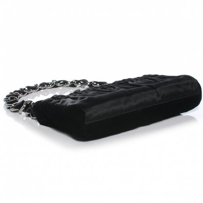 Chanel Velvet Satin Evening Bag Black 4 of 7