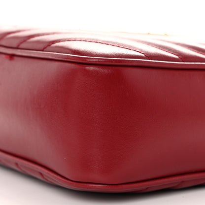 Saint Laurent Calfskin Matelasse Monogram Lou Camera Bag Rouge Eros 12 of 17