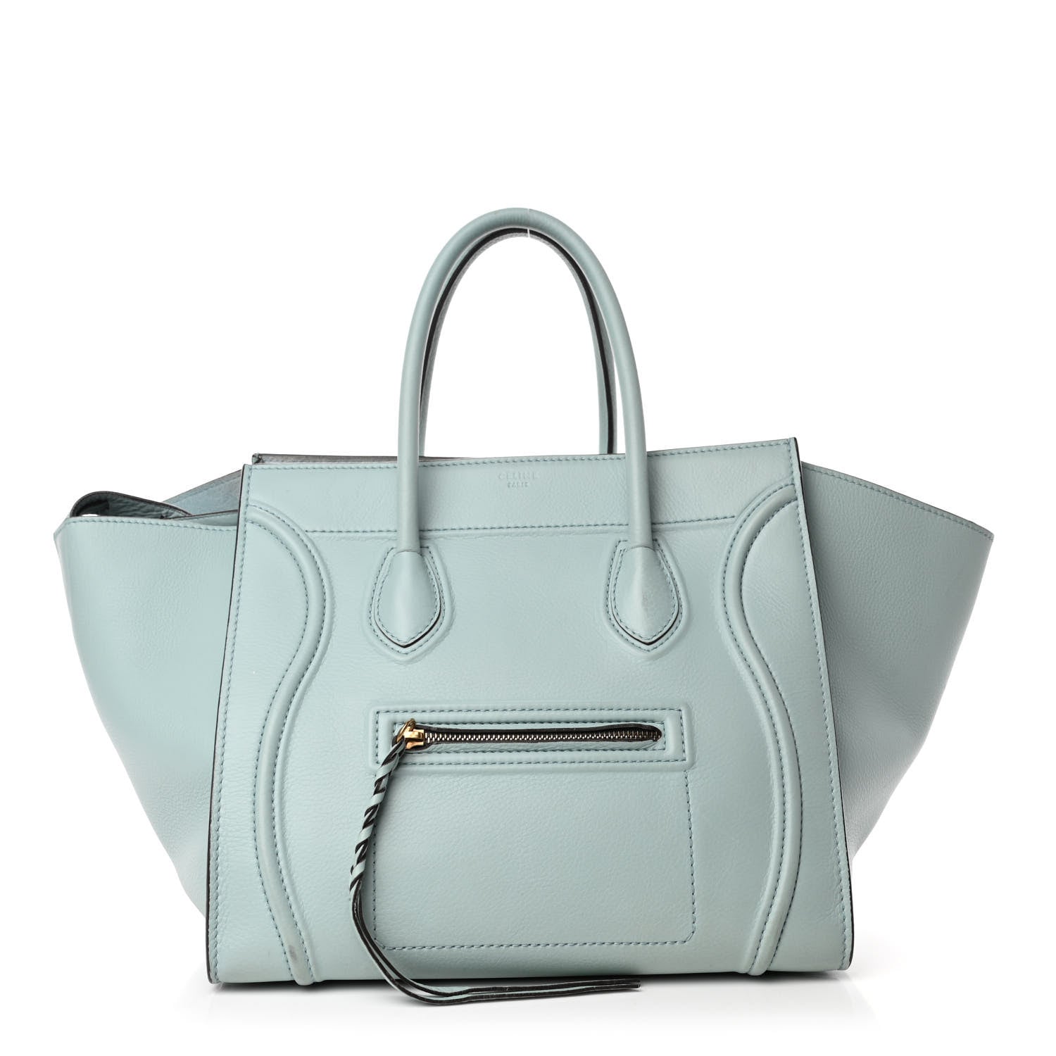 Celine Supple Calfskin Medium Phantom Luggage Azur 1 of 5