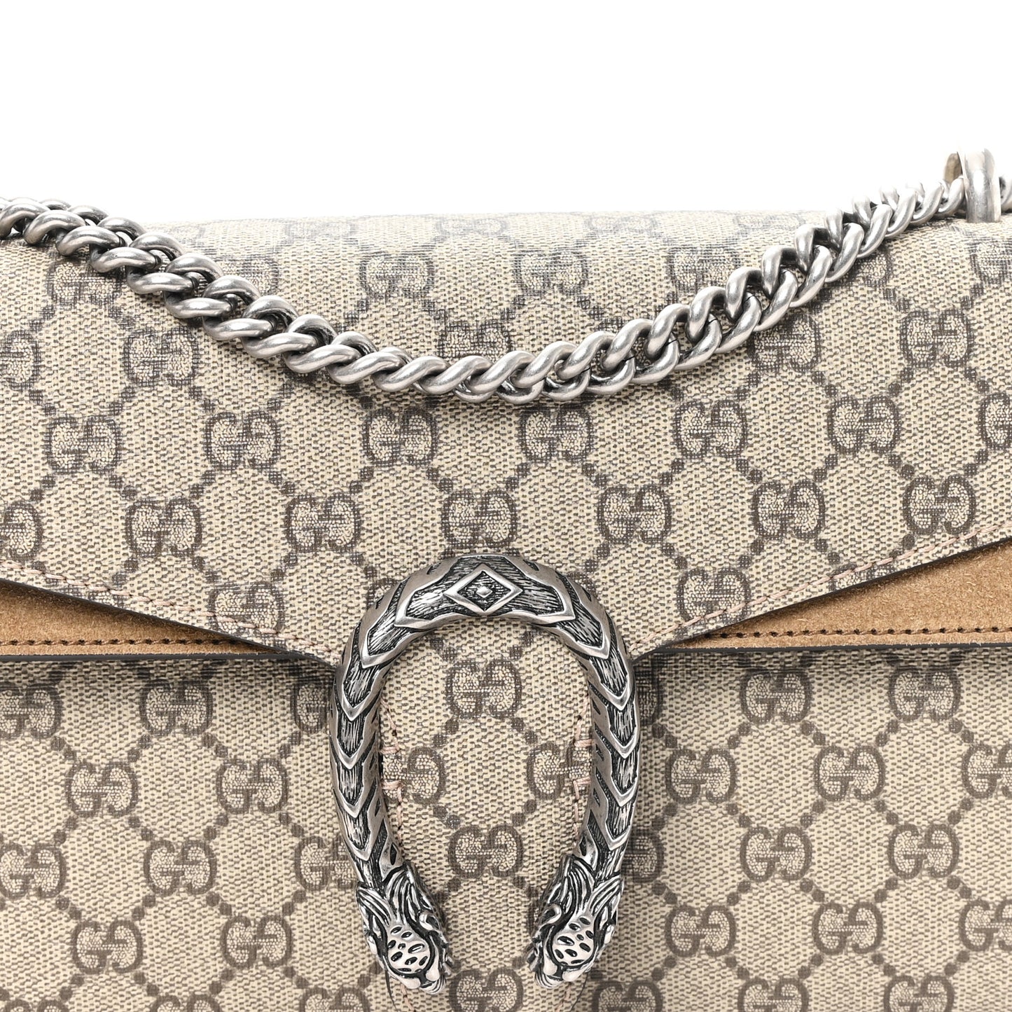 GG Supreme Monogram Small Dionysus Shoulder Bag Taupe