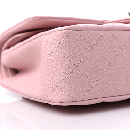 Chanel Caviar Quilted Medium Double Flap Light Pink 8 of 10