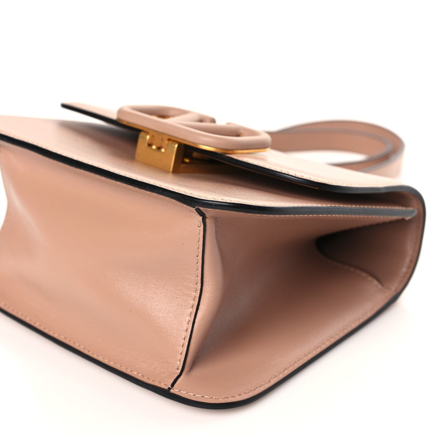 Smooth Calfskin Small VSling Shoulder Bag Rose Cannelle