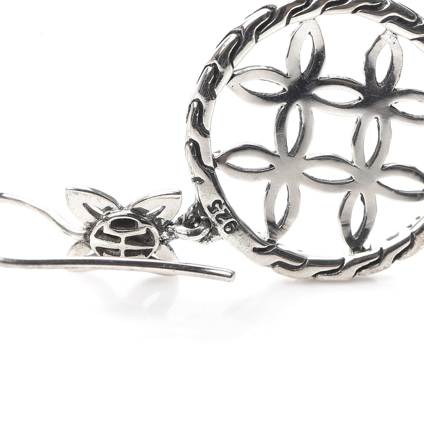 Sterling Silver Batu Kawung Earrings