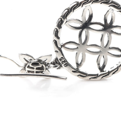 John Hardy Sterling Silver Batu Kawung Earrings 4 of 4