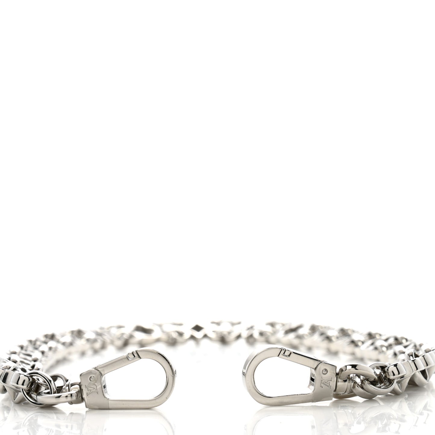 Metal My Flower Chain Bag Charm Silver