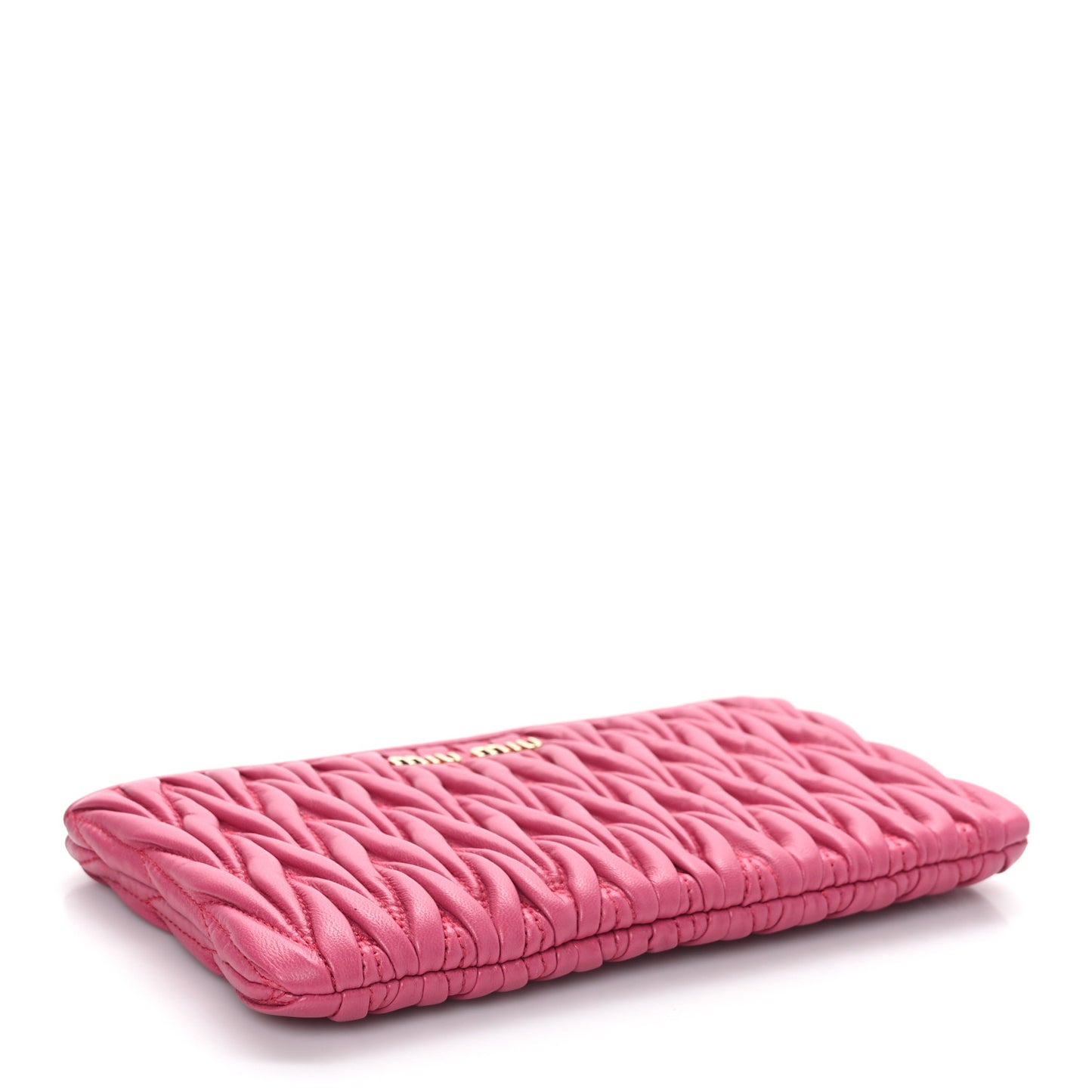 Nappa Matelasse Lux Pouch Fuxia
