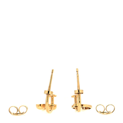 Louis Vuitton Brass Blooming Earrings Gold 3 of 4