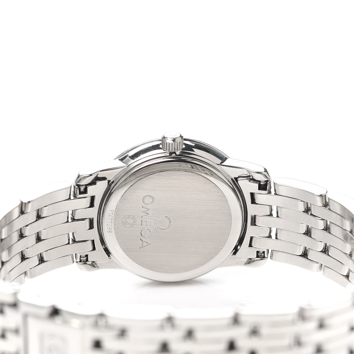 Stainless Steel Diamond Bezel Mother of Pearl 22mm De Ville Prestige Quartz Watch 4575.71.00