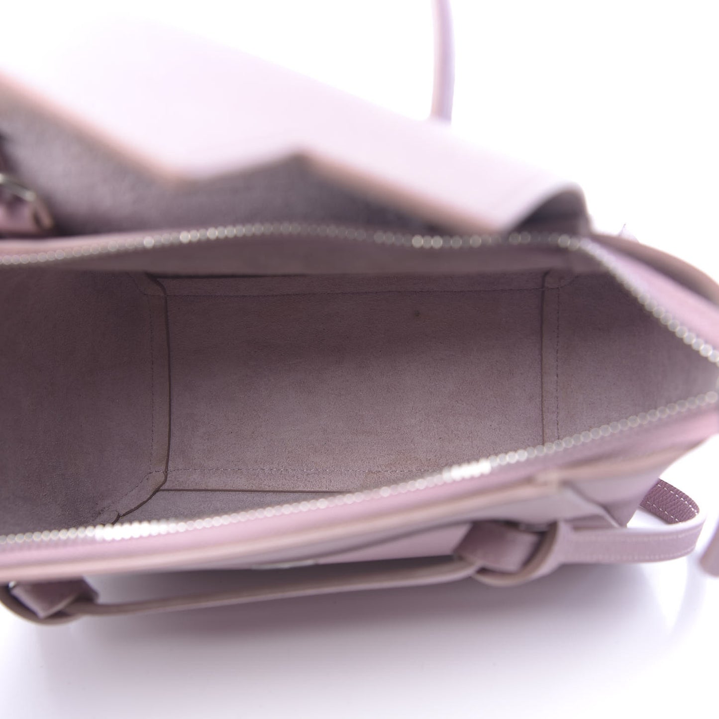 Grained Calfskin Nano Belt Bag Antique Rose