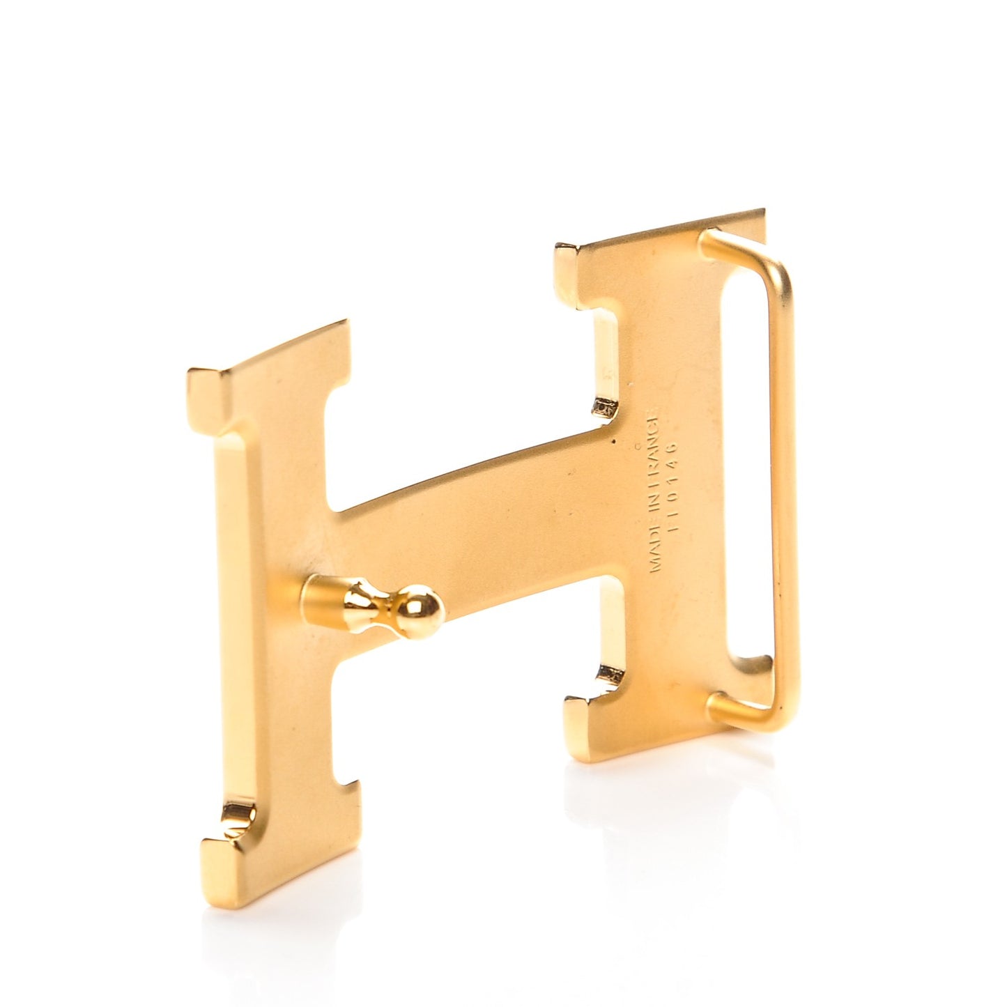 Martelee 32mm H Belt Buckle Gold