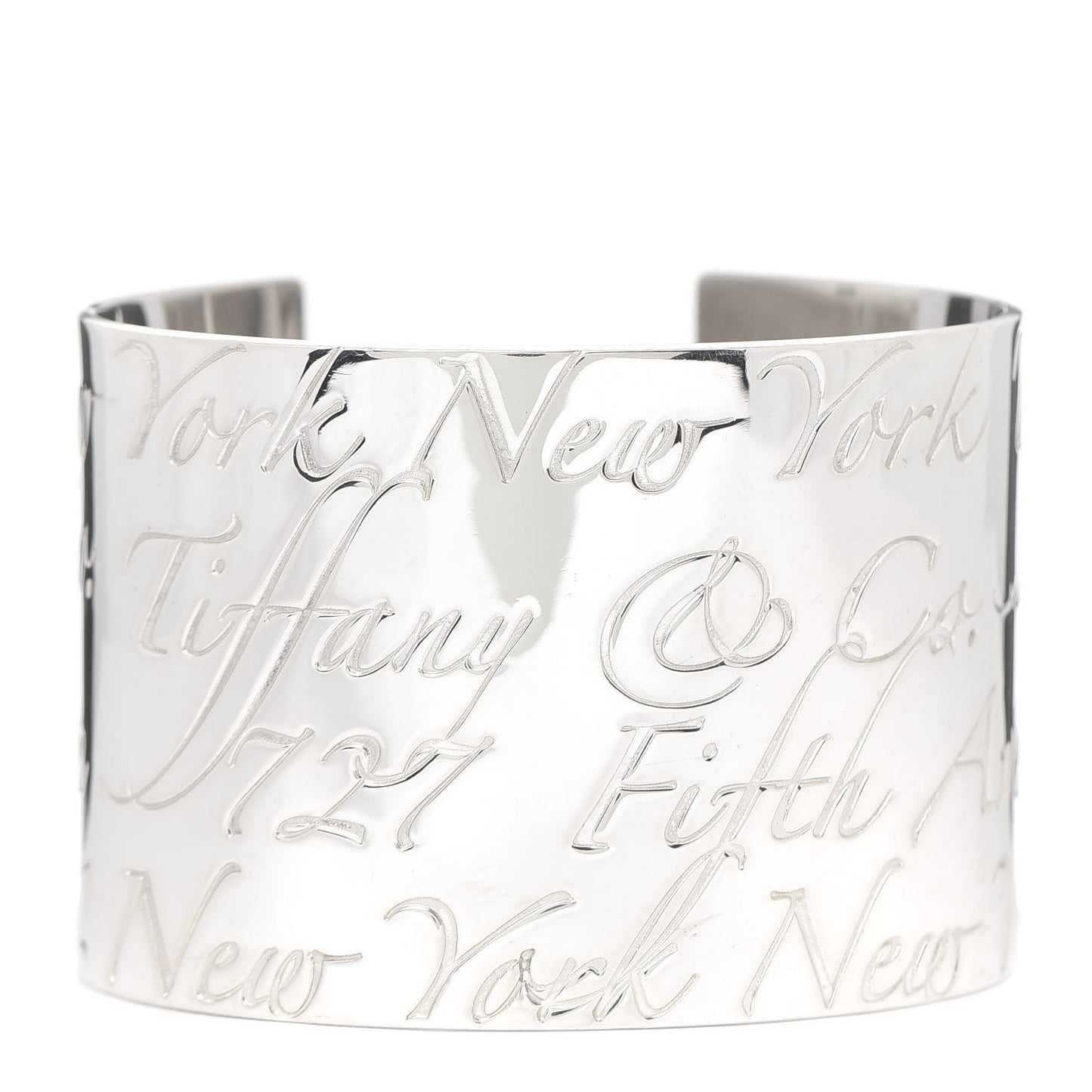 Sterling Silver Wide Notes Cuff Bracelet