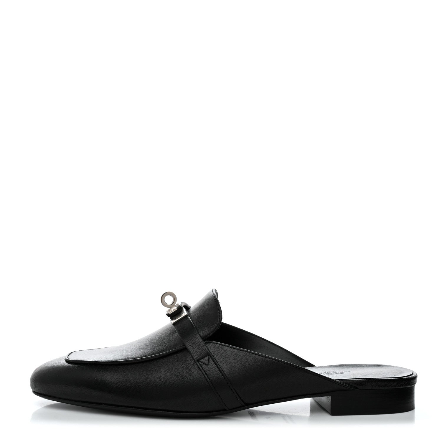 Hermes Goatskin Oz Mules 41 Black 1 of 9