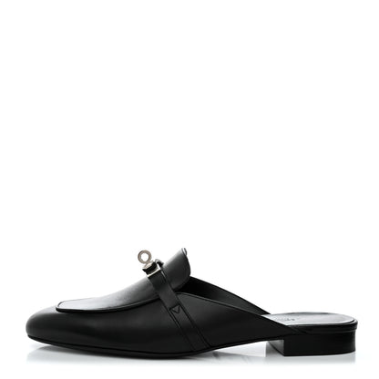 Hermes Goatskin Oz Mules 41 Black 1 of 9