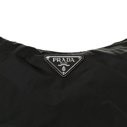 Prada Tessuto Nylon Saffiano Hobo Black 7 of 9