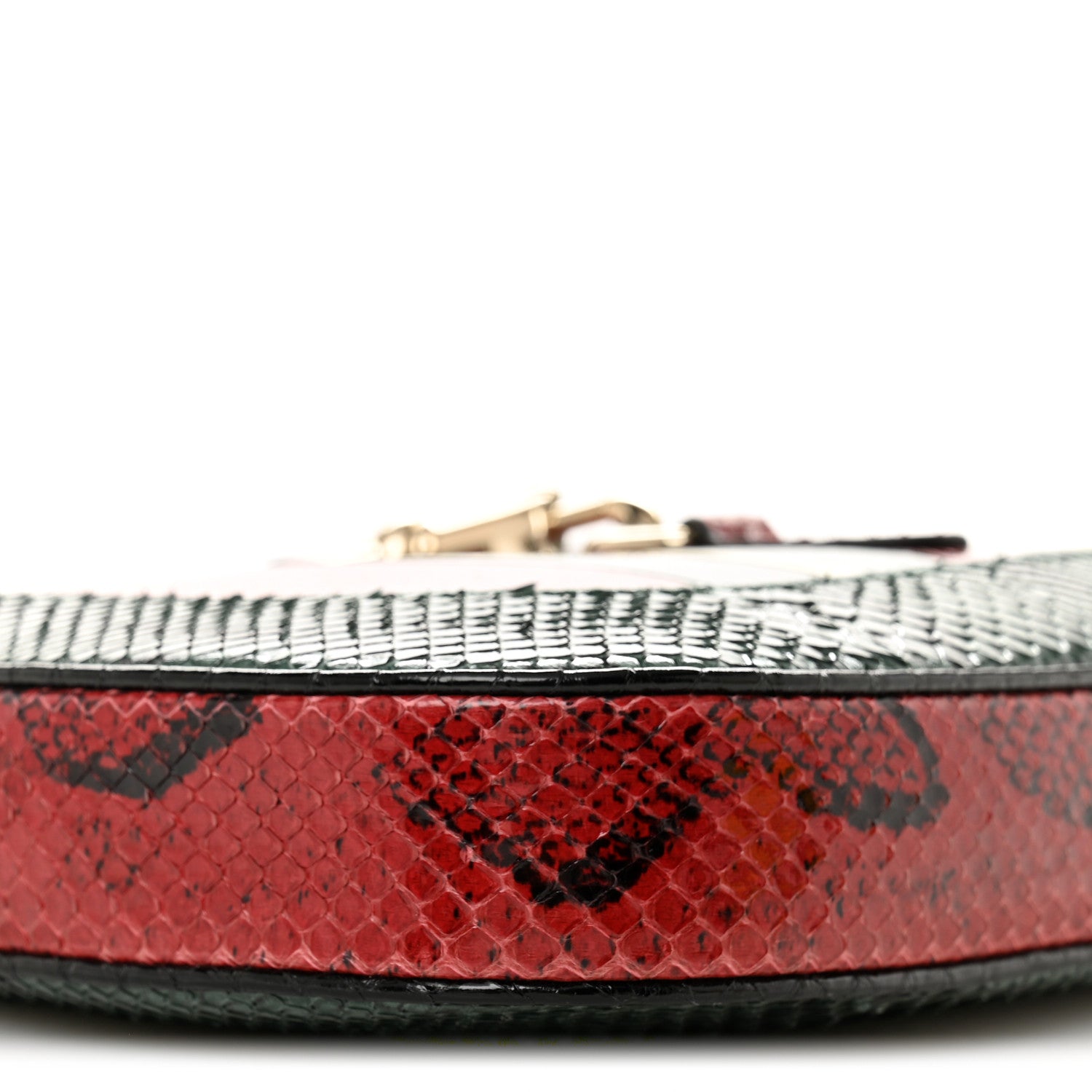 Gucci Snakeskin Web Small Jackie 1961 Hobo Green 9 of 14