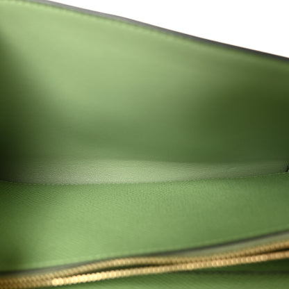 Hermes Epsom Alligator Lizard Constance Wallet To Go Vert Criquet Cactus Beige Sable Ombre 5 of 11