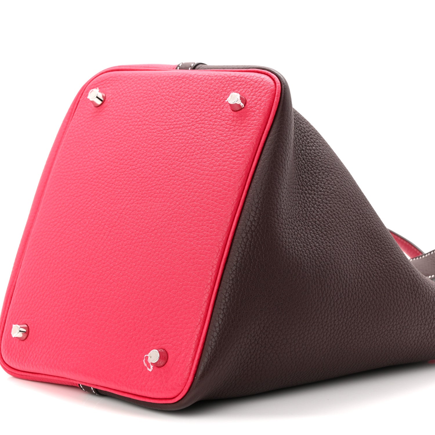 Hermes Taurillon Clemence Casaque Picotin Lock 18 PM Rouge Sellier Framboise 10 of 10