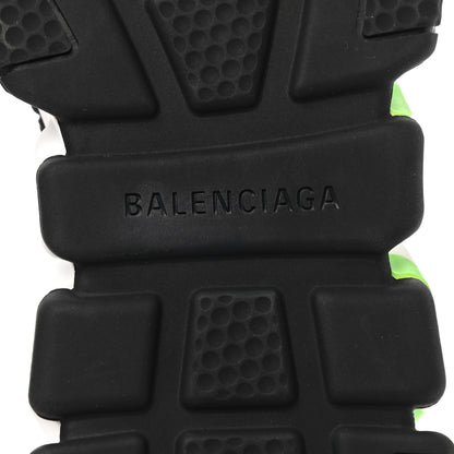 Balenciaga Knit Womens Speed Lace Up Graffiti Sneakers 37 Black White Fluo Green 6 of 8