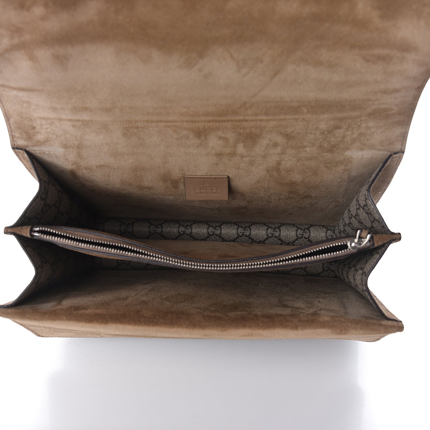 GG Supreme Monogram Medium Dionysus Shoulder Bag Taupe