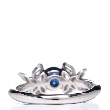 Tiffany Platinum Diamond Tanzanite Victoria Ring 54 7 4 of 6