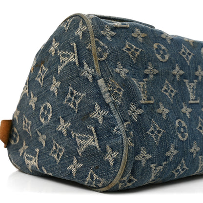 Louis Vuitton Monogram Denim Neo Speedy Blue 8 of 12